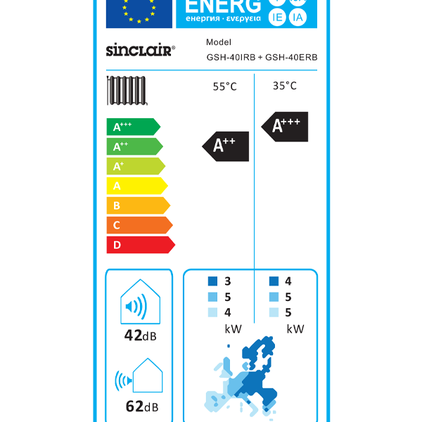 SINCLAIR S-THERM ONTARIO GSH-40IRB 4kW Hydrobox